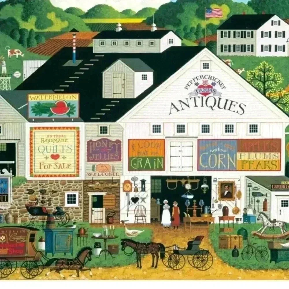 Charles Wysocki | Bradford Exchange | Summer | Peppercricket Farms Plate - Picture 1 of 7